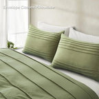 Oli Anderson Pleated Duvet Cover - 3 Piece Set