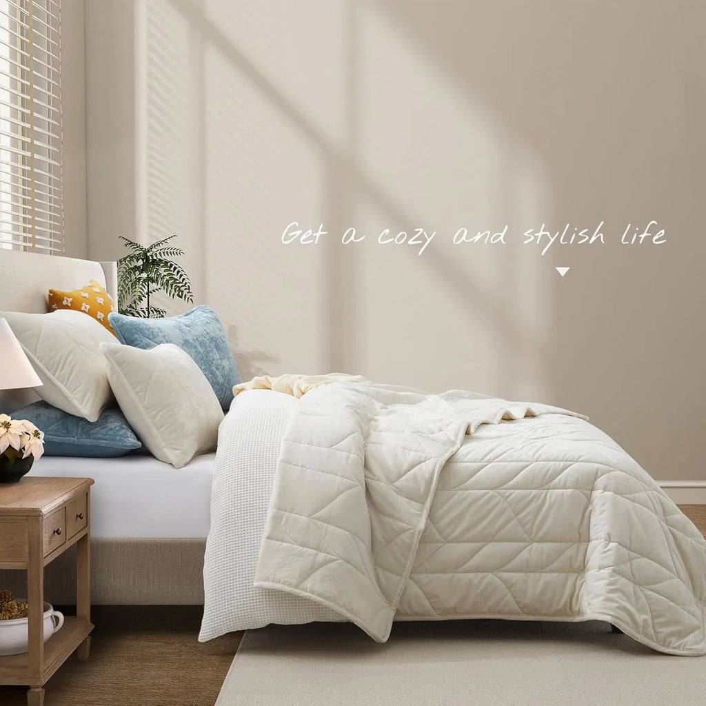 Oli Anderson Velvet Reversible Quilt Set - 3 Piece