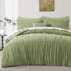 Oli Anderson Ruched Fluffy Comforter Set - 5 Piece