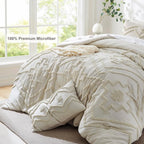 Oli Anderson Boho Tufted Jacquard Comforter Set - 3 Piece