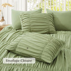Oli Anderson Ruched Fluffy Comforter Set - 5 Piece