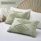Oli Anderson Tufted Boho Embroidery Duvet Cover Set - 3 Piece