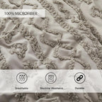 Oli Anderson Tufted Boho Fluffy Comforter Set - 3 Piece
