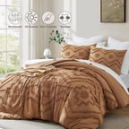 Oli Anderson Boho Tufted Jacquard Comforter Set - 3 Piece