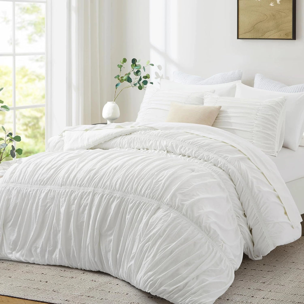 Oli Anderson Ruched Fluffy Comforter Set - 5 Piece
