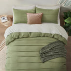 Oli Anderson Pleated Duvet Cover - 3 Piece Set