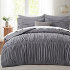 Oli Anderson Ruched Fluffy Comforter Set - 5 Piece
