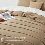 Oli Anderson Pleated Duvet Cover - 3 Piece Set