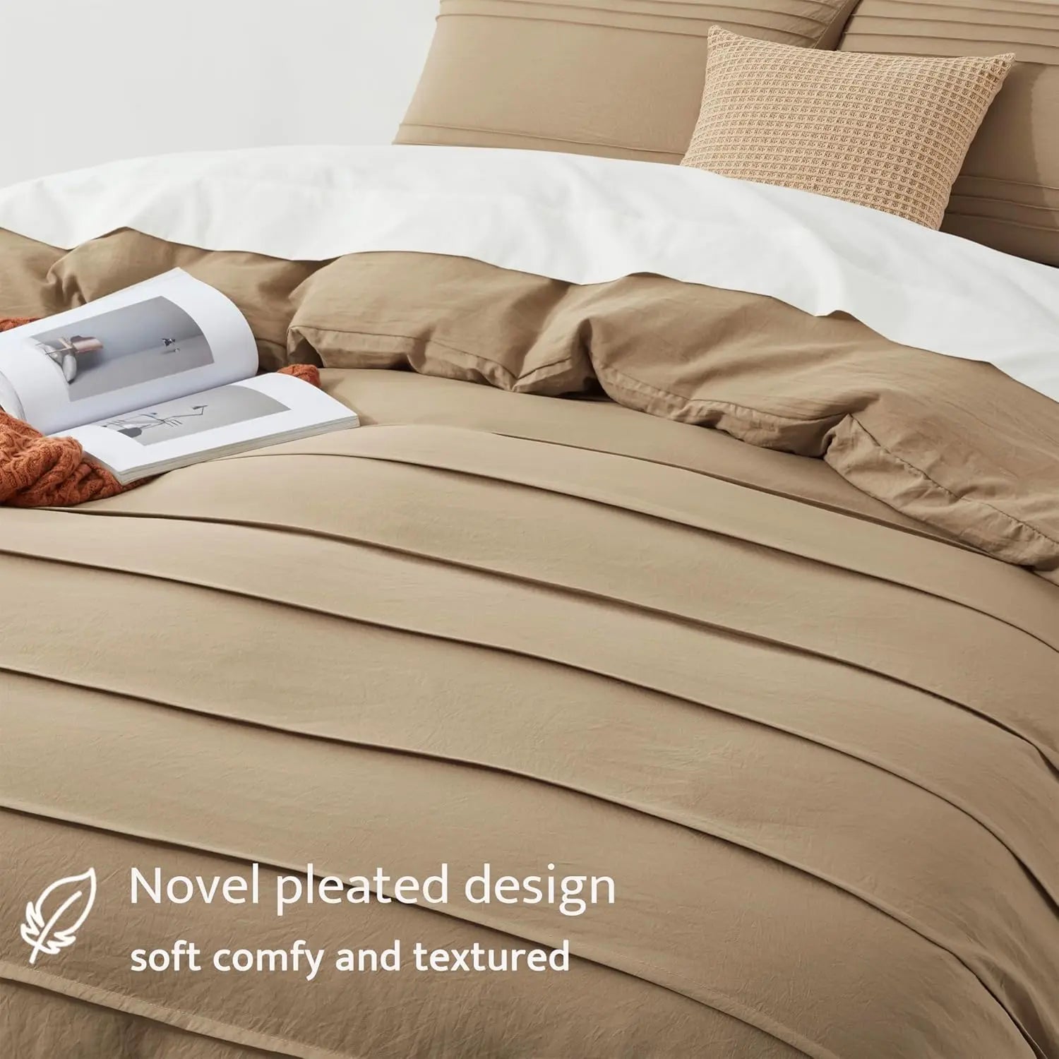 Oli Anderson Pleated Duvet Cover - 3 Piece Set