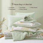 Oli Anderson Seersucker Floral Comforter Set - 7 Piece
