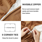 Oli Anderson Tufted Boho Embroidery Duvet Cover Set - 3 Piece