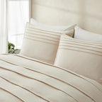 Oli Anderson Pleated Duvet Cover - 3 Piece Set