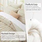 Oli Anderson Ruched Fluffy Comforter Set - 5 Piece