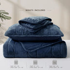Oli Anderson Velvet Reversible Quilt Set - 3 Piece