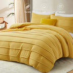 Oli Anderson Pleated Duvet Cover - 3 Piece Set