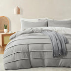 Oli Anderson Pleated Duvet Cover - 3 Piece Set