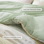 Oli Anderson Seersucker Floral Comforter Set - 7 Piece