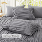 Oli Anderson Ruched Fluffy Comforter Set - 5 Piece