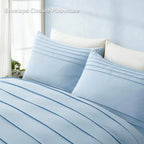 Oli Anderson Pleated Duvet Cover - 3 Piece Set