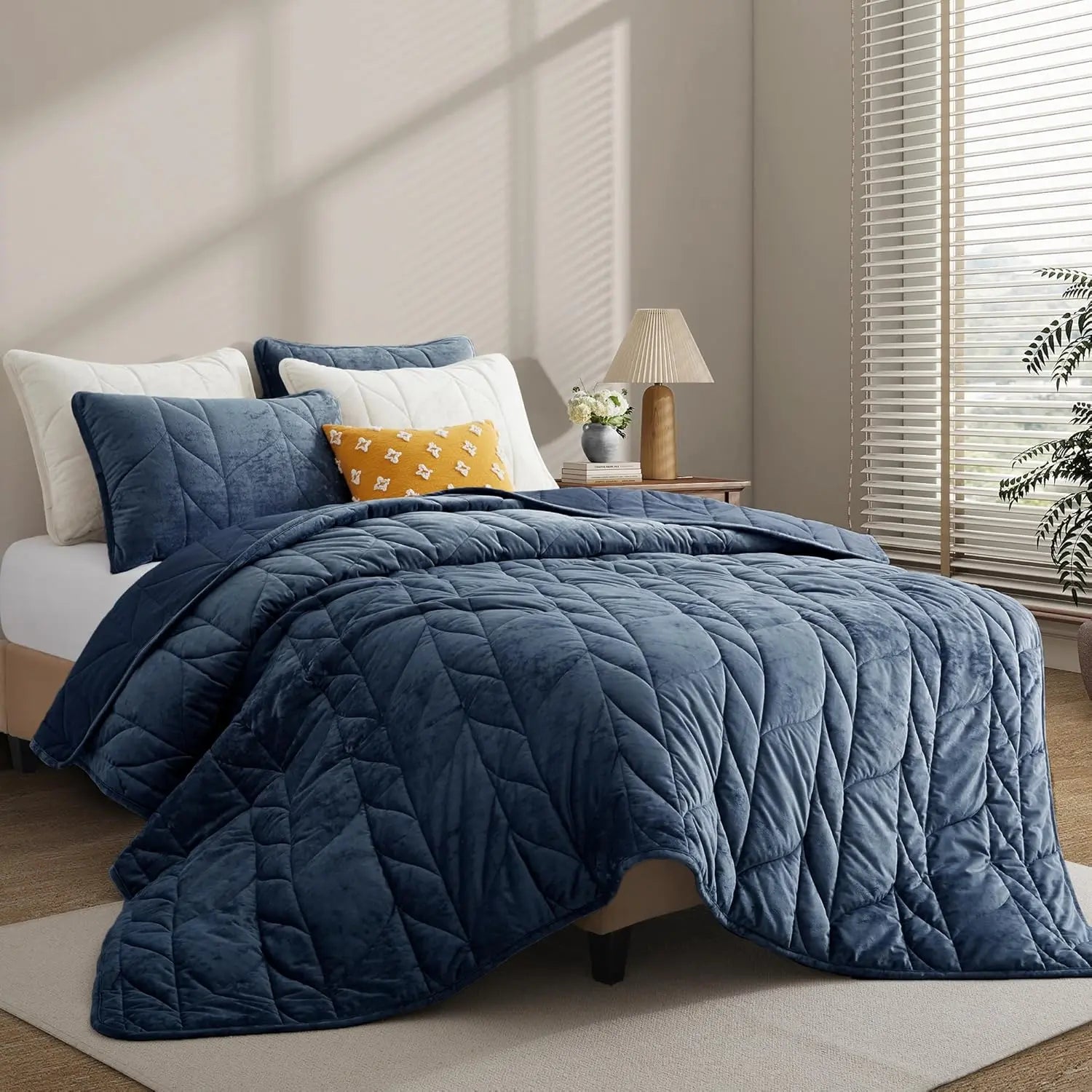 Oli Anderson Velvet Reversible Quilt Set - 3 Piece