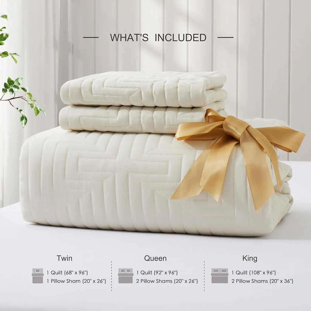 Oli Anderson Quilt Set - 3 Piece Lightweight Bedspread