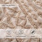 Oli Anderson Tufted Boho Fluffy Comforter Set - 3 Piece