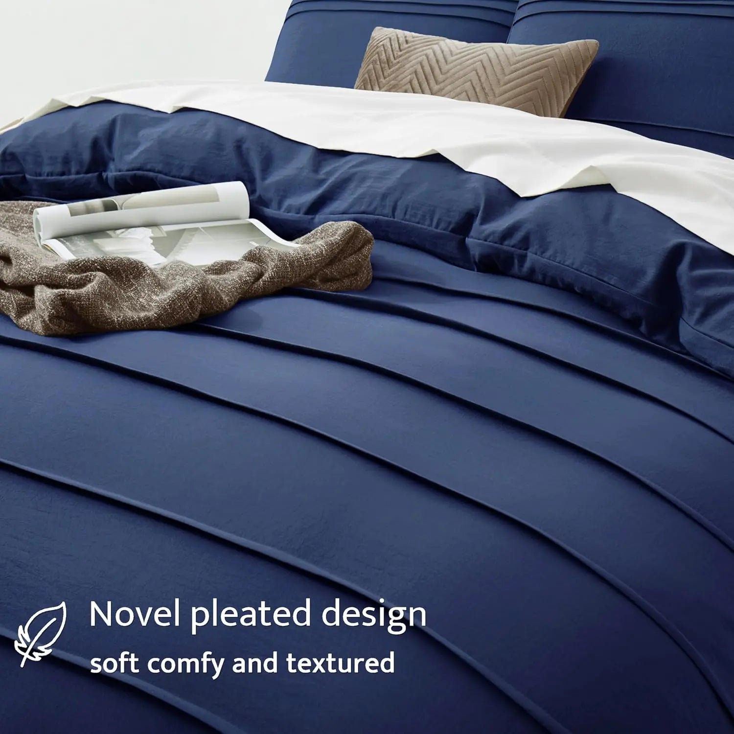 Oli Anderson Pleated Duvet Cover - 3 Piece Set