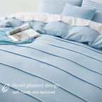 Oli Anderson Pleated Duvet Cover - 3 Piece Set