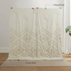 Oli Anderson Boho Tufted Jacquard Comforter Set - 3 Piece