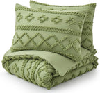 Oli Anderson Tufted Boho Fluffy Comforter Set - 3 Piece