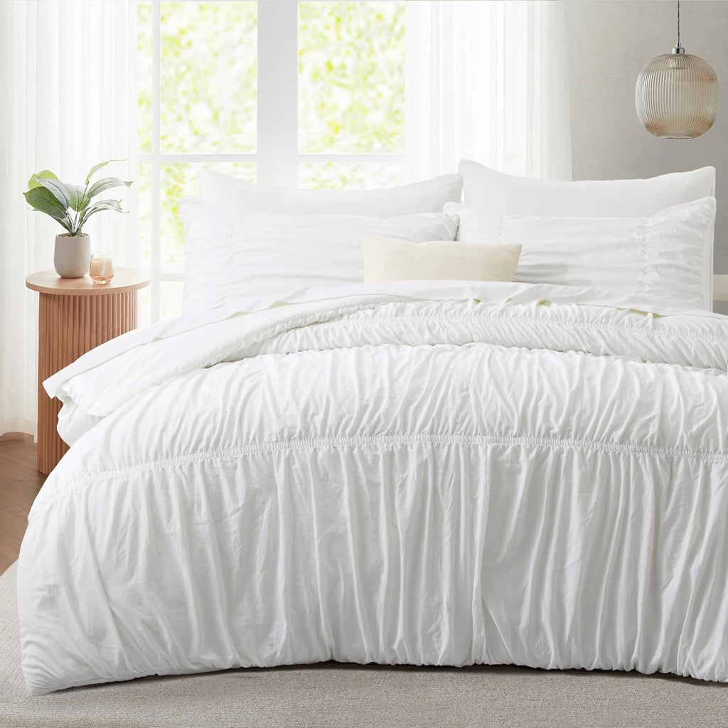 Oli Anderson Ruched Fluffy Comforter Set - 5 Piece