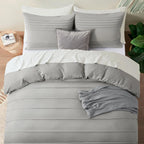 Oli Anderson Pleated Duvet Cover - 3 Piece Set