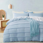 Oli Anderson Pleated Duvet Cover - 3 Piece Set