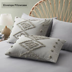 Oli Anderson Tufted Boho Embroidery Duvet Cover Set - 3 Piece