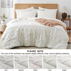 Oli Anderson Tufted Boho Fluffy Comforter Set - 3 Piece
