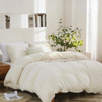 Oli Anderson Washed Cotton Linen Duvet Cover Set - 3 Piece
