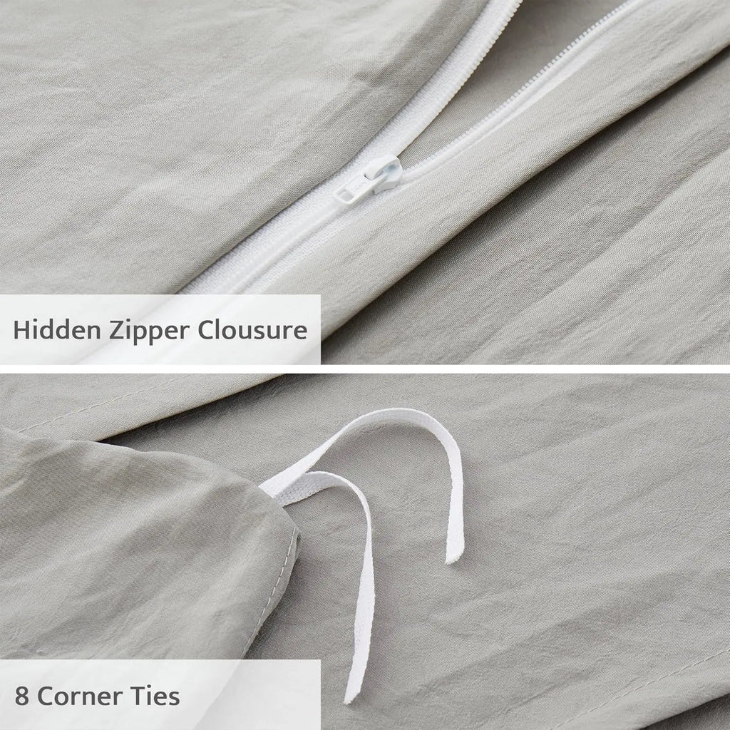 Oli Anderson Pleated Duvet Cover - 3 Piece Set