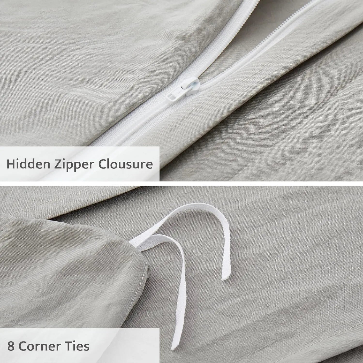 Oli Anderson Pleated Duvet Cover - 3 Piece Set