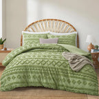 Oli Anderson Tufted Boho Fluffy Comforter Set - 3 Piece