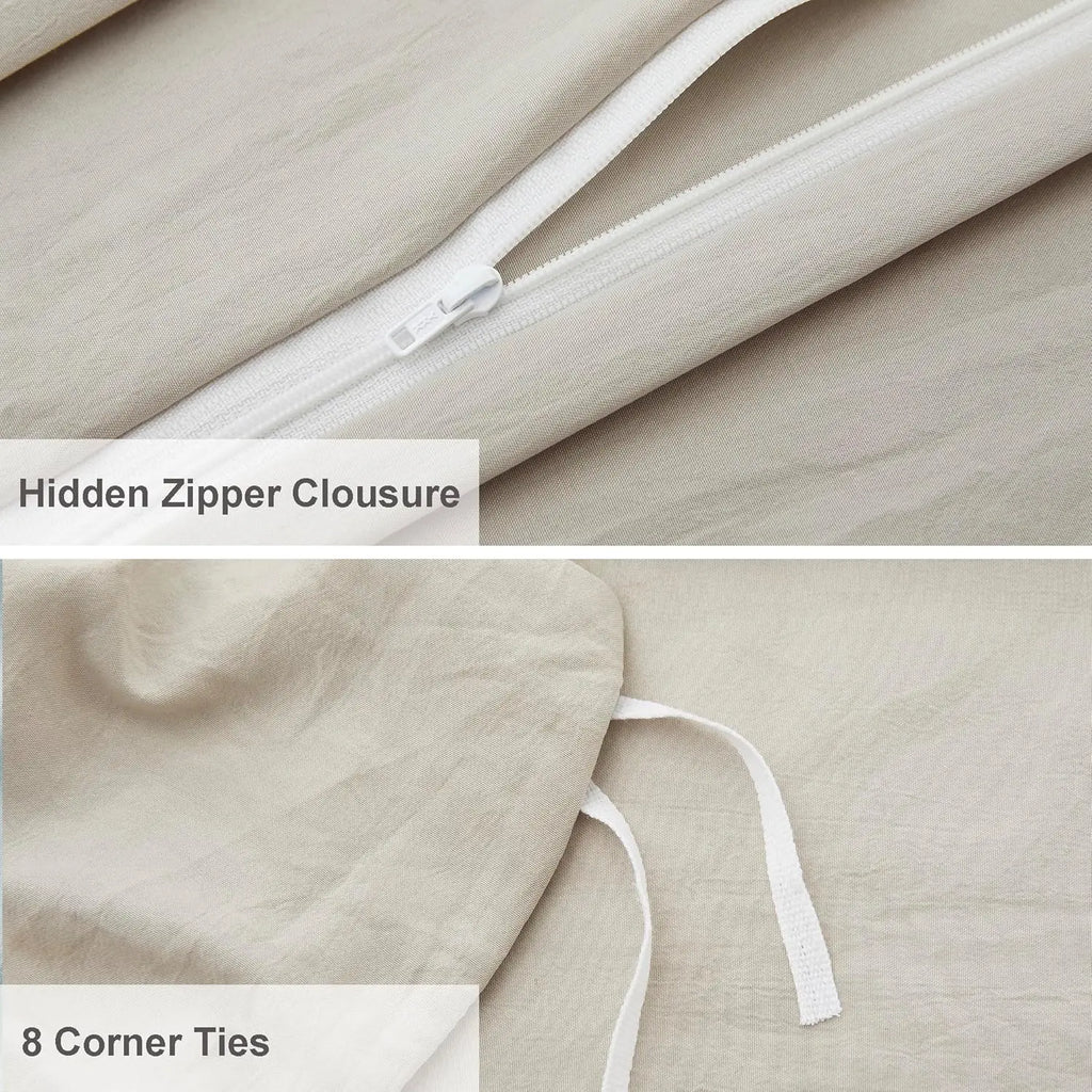 Oli Anderson Pleated Duvet Cover - 3 Piece Set