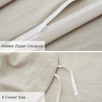 Oli Anderson Pleated Duvet Cover - 3 Piece Set