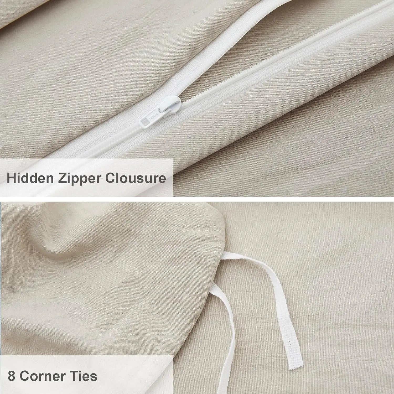 Oli Anderson Pleated Duvet Cover - 3 Piece Set