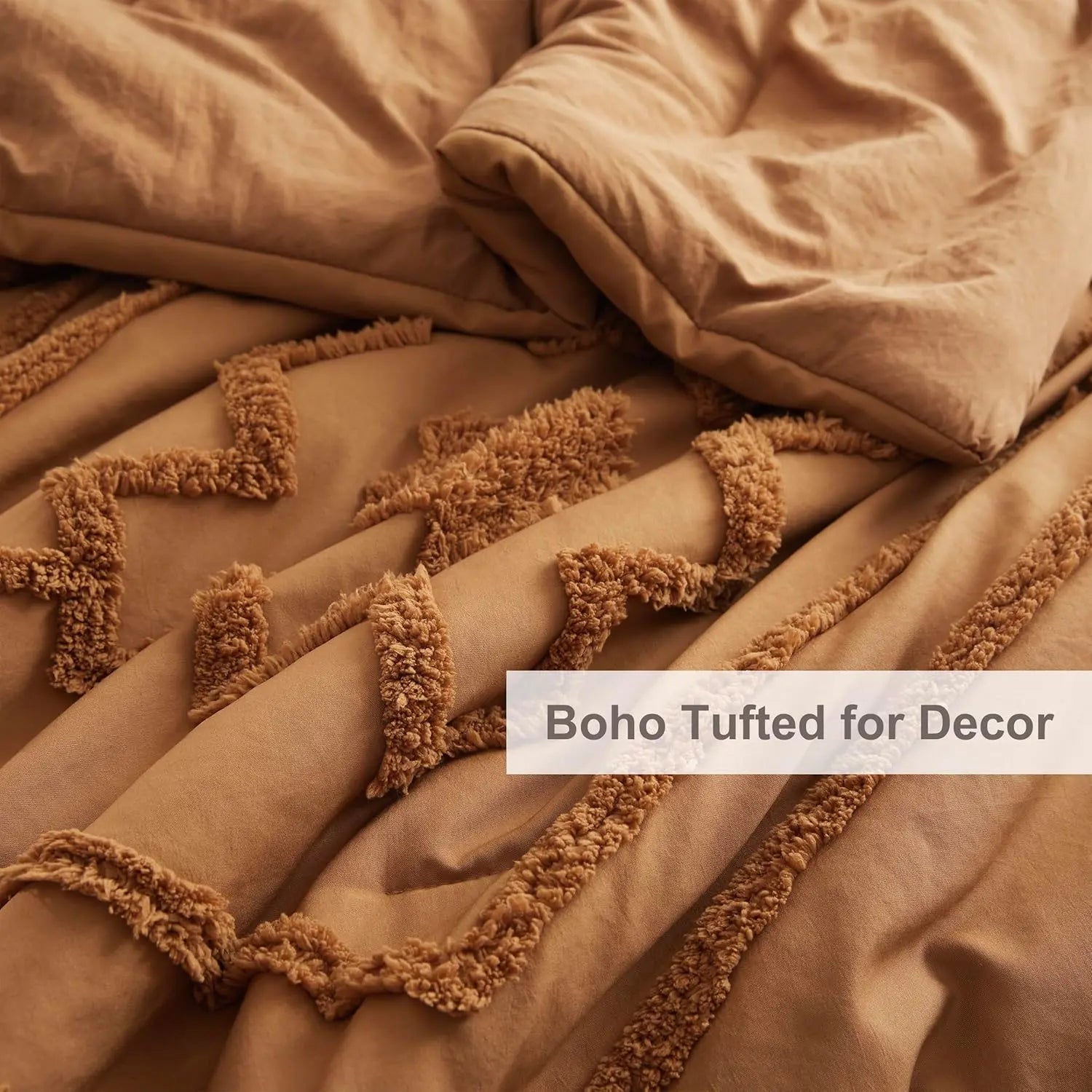 Oli Anderson Boho Tufted Jacquard Comforter Set - 3 Piece