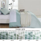 Oli Anderson Reversible Fluffy Checkered Comforter Set - 3 Piece