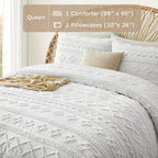 Oli Anderson Tufted Boho Fluffy Comforter Set - 3 Piece