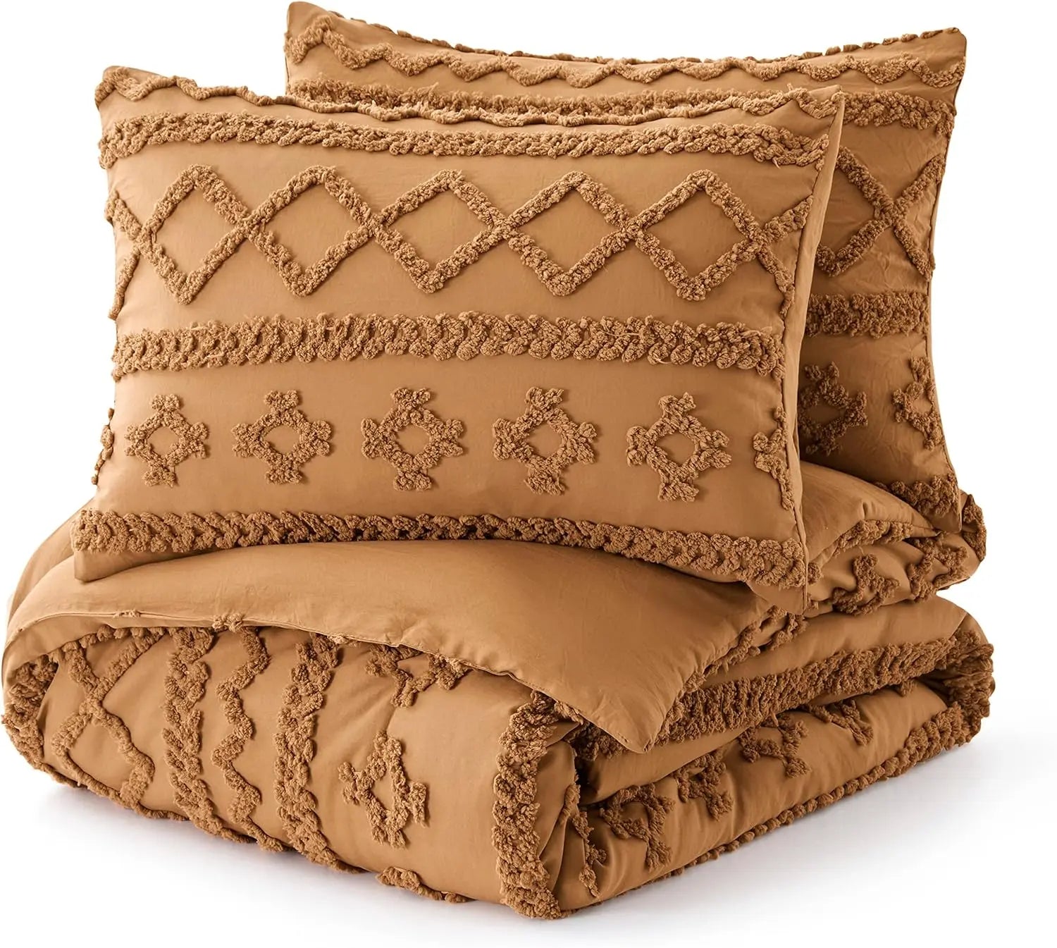 Oli Anderson Tufted Boho Fluffy Comforter Set - 3 Piece