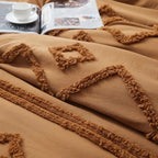 Oli Anderson Tufted Boho Fluffy Comforter Set - 3 Piece
