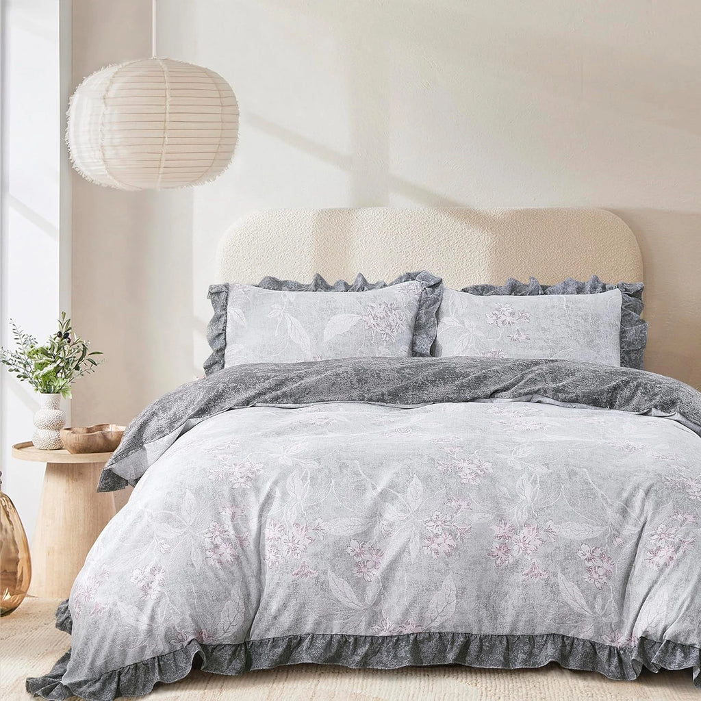 Oli Anderson Ruffle Flowers Floral Comforter Set - 3 Piece / 5 Piece