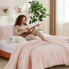 Oli Anderson 100% Cotton Waffle Comforter Set - 3 Piece