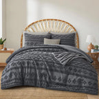 Oli Anderson Tufted Boho Fluffy Comforter Set - 3 Piece